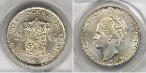 2 1/2 Gulden Kingdom of the Netherlands (1815 - ) Silver Wilhelmina of the Netherlands (1880 - 1962)