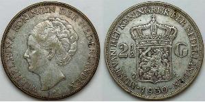 2 1/2 Gulden 荷兰王国 銀 威廉明娜 (荷兰)
