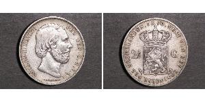 2 1/2 Gulden 荷兰王国 銀 威廉三世 (尼德兰)