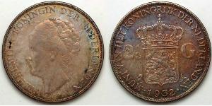 2 1/2 Gulden 荷兰王国 銀 威廉明娜 (荷兰)