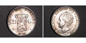 2 1/2 Gulden 荷兰王国 銀 威廉明娜 (荷兰)
