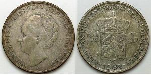 2 1/2 Gulden 荷兰王国 銀 威廉明娜 (荷兰)