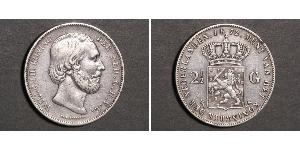 2 1/2 Gulden 荷兰王国 銀 威廉三世 (尼德兰)