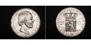 2 1/2 Gulden 荷兰王国 銀 威廉三世 (尼德兰)