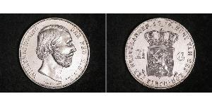 2 1/2 Gulden 荷兰王国 銀 威廉三世 (尼德兰)