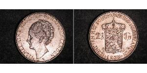 2 1/2 Gulden 荷兰王国 銀 威廉明娜 (荷兰)