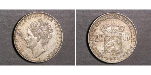 2 1/2 Gulden 荷兰王国 銀 威廉明娜 (荷兰)