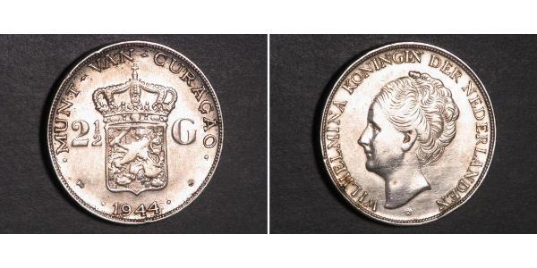 2 1/2 Gulden 荷兰王国 銀 威廉明娜 (荷兰)