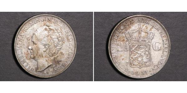2 1/2 Gulden 荷兰王国 銀 威廉明娜 (荷兰)