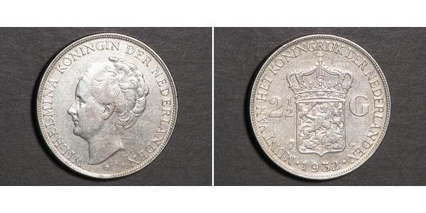 2 1/2 Gulden 荷兰王国 銀 威廉明娜 (荷兰)