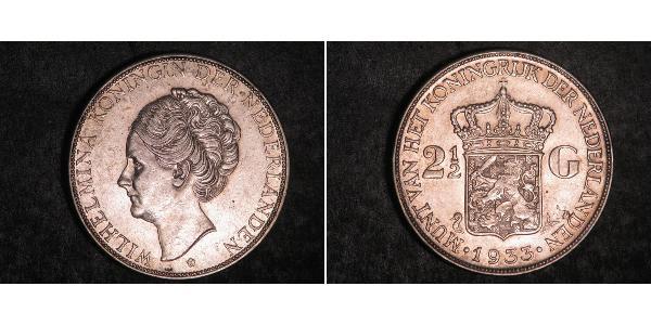 2 1/2 Gulden 荷兰王国 銀 威廉明娜 (荷兰)
