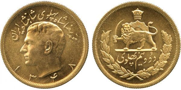 2 1/2 Pahlavi Iran Gold Mohammad Reza Pahlavi (1919-1980)