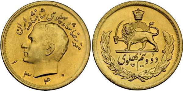 2 1/2 Pahlavi Иран Золото Мохаммед Реза Пехлеви (1919-1980)