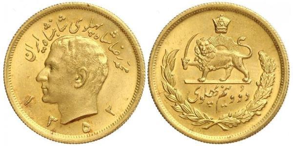 2 1/2 Pahlavi Иран Золото Мохаммед Реза Пехлеви (1919-1980)