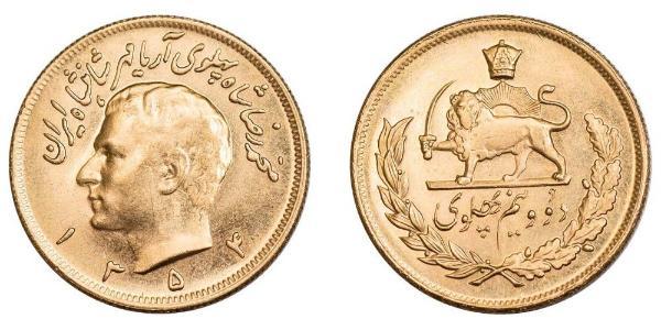 2 1/2 Pahlavi 伊朗 金 穆罕默德-礼萨·巴列维