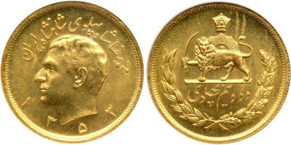 2 1/2 Pahlavi 伊朗 金 穆罕默德-礼萨·巴列维