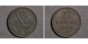2 1/2 Schwaren States of Germany Cuivre 