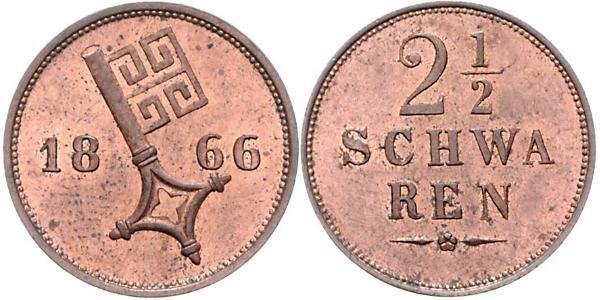 2 1/2 Schwaren 联邦州 (德国) 銅 
