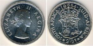 2 1/2 Shilling Sudafrica Argento Elisabetta II (1926-2022)