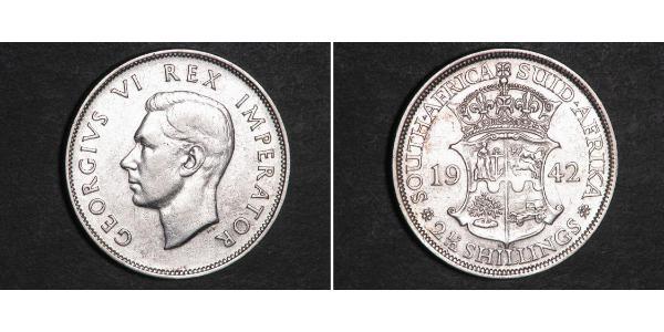 2 1/2 Shilling Sudafrica Argento Giorgio VI (1895-1952)