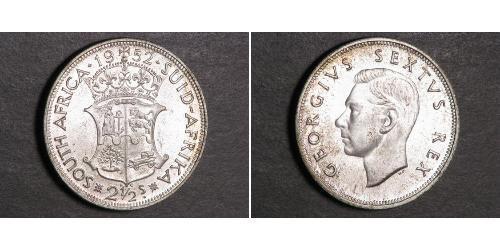 2 1/2 Shilling Sudáfrica Plata Jorge VI (1895-1952)