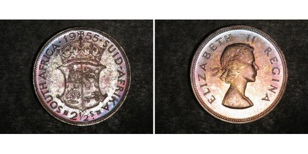 2 1/2 Shilling South Africa Silver Elizabeth II (1926-2022)