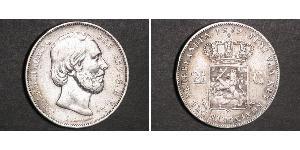 2 1/2 Гульден Королевство Нидерланды (1815 - ) Серебро Виллем III