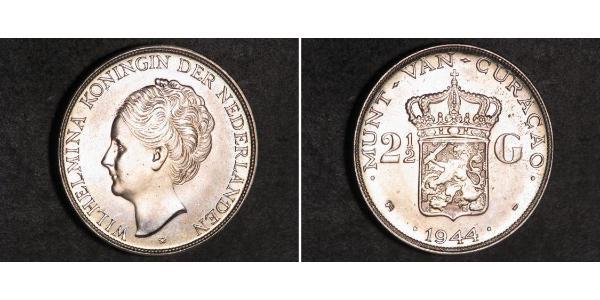 2 1/2 Гульден Королівство Нідерланди (1815 - ) Срібло Вільгельміна (королева Нідерландів)(1880 - 1962)