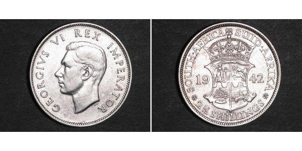 2 1/2 Шиллинг Южно-Африканская Республика Серебро Георг VI (1895-1952)