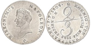 2/3 Thaler Allemagne Argent 