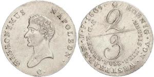 2/3 Thaler Allemagne Argent 