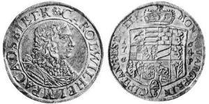 2/3 Thaler Anhalt-Zerbst  (1544 - 1796) Argent Charles-Guillaume d