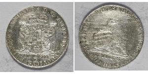 2/3 Thaler Anhalt-Köthen (1603 -1853) Argento Augusto Luigi di Anhalt-Köthen(1697 – 1755)
