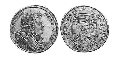 2/3 Thaler Anhalt-Zerbst  (1544 - 1796) Argento Carlo Guglielmo di Anhalt-Zerbst(1652 – 1718)