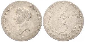 2/3 Thaler Germania Argento 