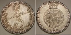 2/3 Thaler Hannover Argento 