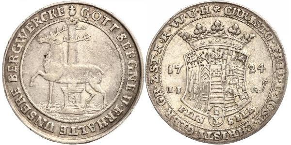 2/3 Thaler Alemania / States of Germany Plata 