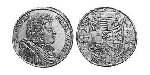 2/3 Thaler Principado de Anhalt-Zerbst  (1544 - 1796) Plata Karl, Prince of Anhalt-Zerbst (1652 – 1718)