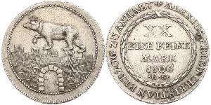 2/3 Thaler Anhalt-Bernburg (1603 - 1863) Silber Alexius Friedrich Christian (Anhalt-Bernburg)(1767 – 1834)