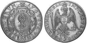 2/3 Thaler Augsburg (1276 - 1803) Silber Ferdinand II. (HRR)(1578 -1637)