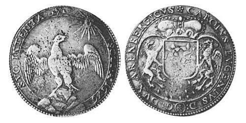 2/3 Thaler County of Arenberg (1549 - 1810) Silver Charles Eugene, 2nd Duke of Arenberg (1633–1681)