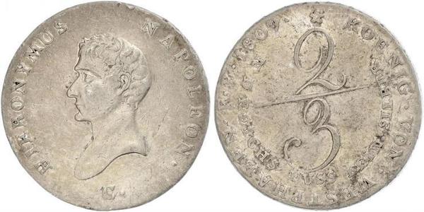 2/3 Thaler Germany Silver 