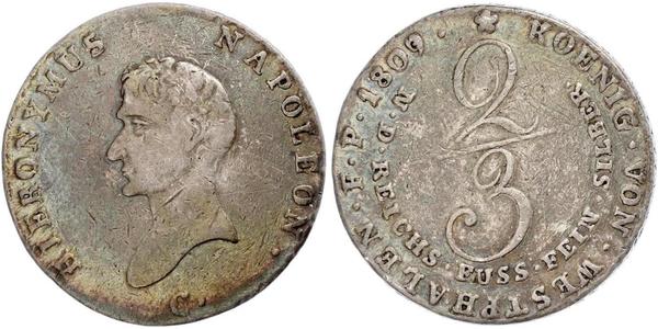 2/3 Thaler Germany Silver 