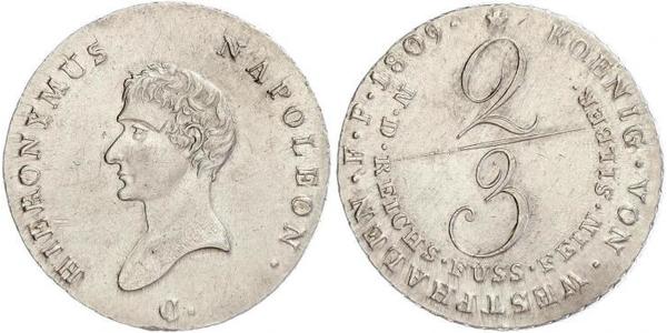 2/3 Thaler Germany Silver 