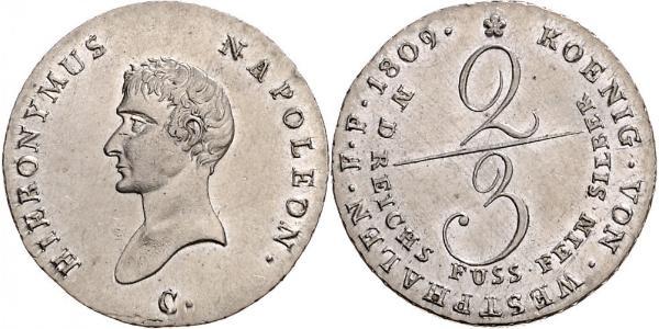 2/3 Thaler Germany Silver 