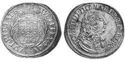 2/3 Thaler Principality of Ansbach (1398–1792) Silver John Frederick, Margrave of Brandenburg-Ansbach (1654 – 1686)