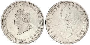 2/3 Thaler States of Germany Silver 