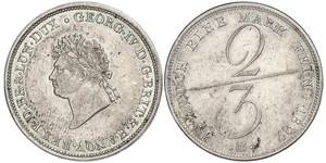 2/3 Thaler States of Germany Silver 