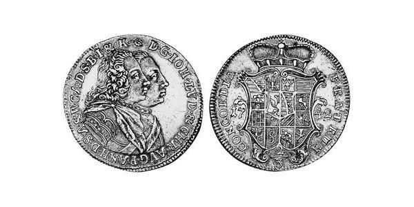 2/3 Thaler Principality of Anhalt-Zerbst (1544 - 1796) 銀 John Augustus, Prince of Anhalt-Zerbst (1677 – 1742)