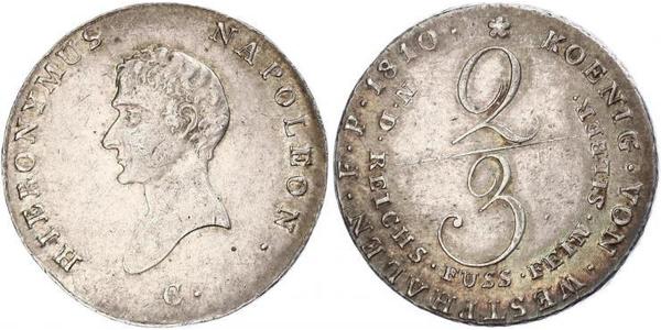 2/3 Thaler 德国 銀 